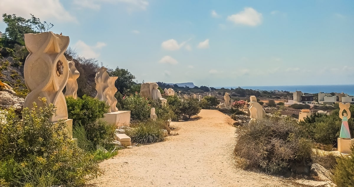 The open Art Gallery of Sculptures in Ayia Napa